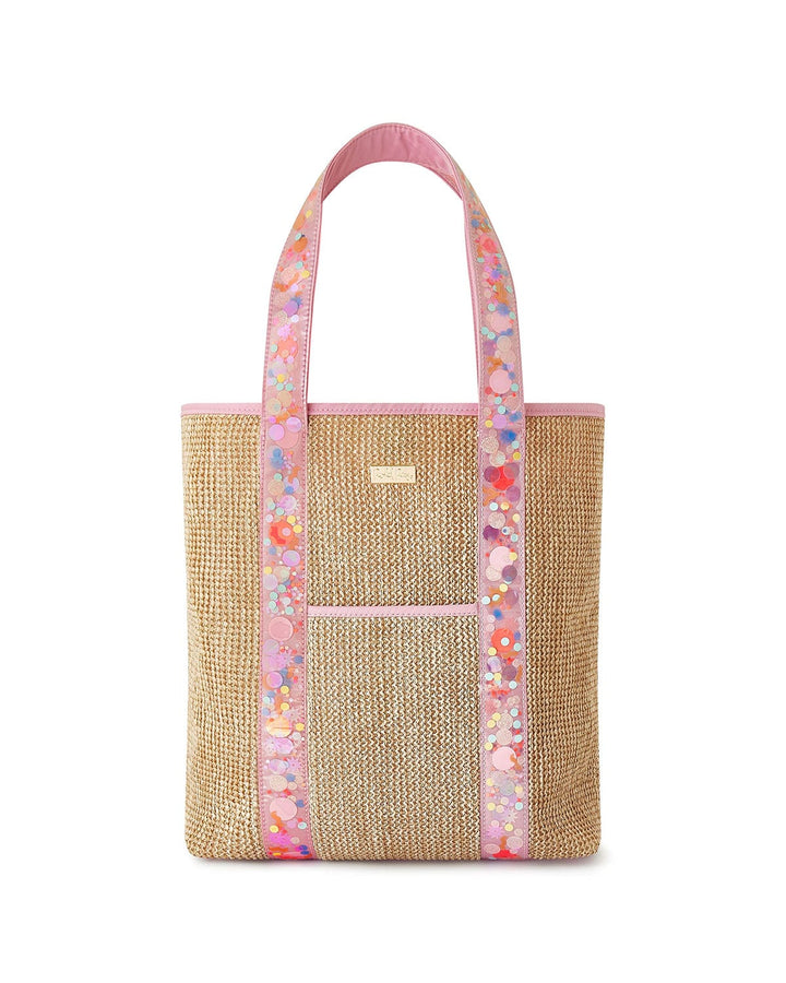 BRING ON THE FUN WOVEN CONFETTI TOTE BAG