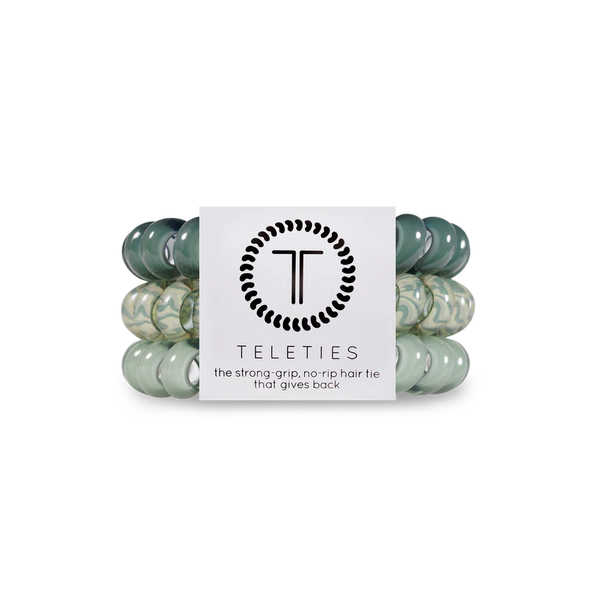 SAGE SWIRL LARGE TELETIES