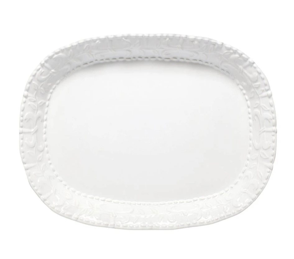 GROOVER/WILLIAMS: HISTORIA PAPER WHITE LARGE OVAL PLATTER