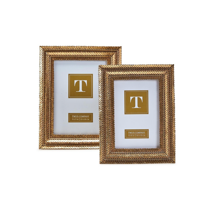 GOLD FERN PHOTO FRAME