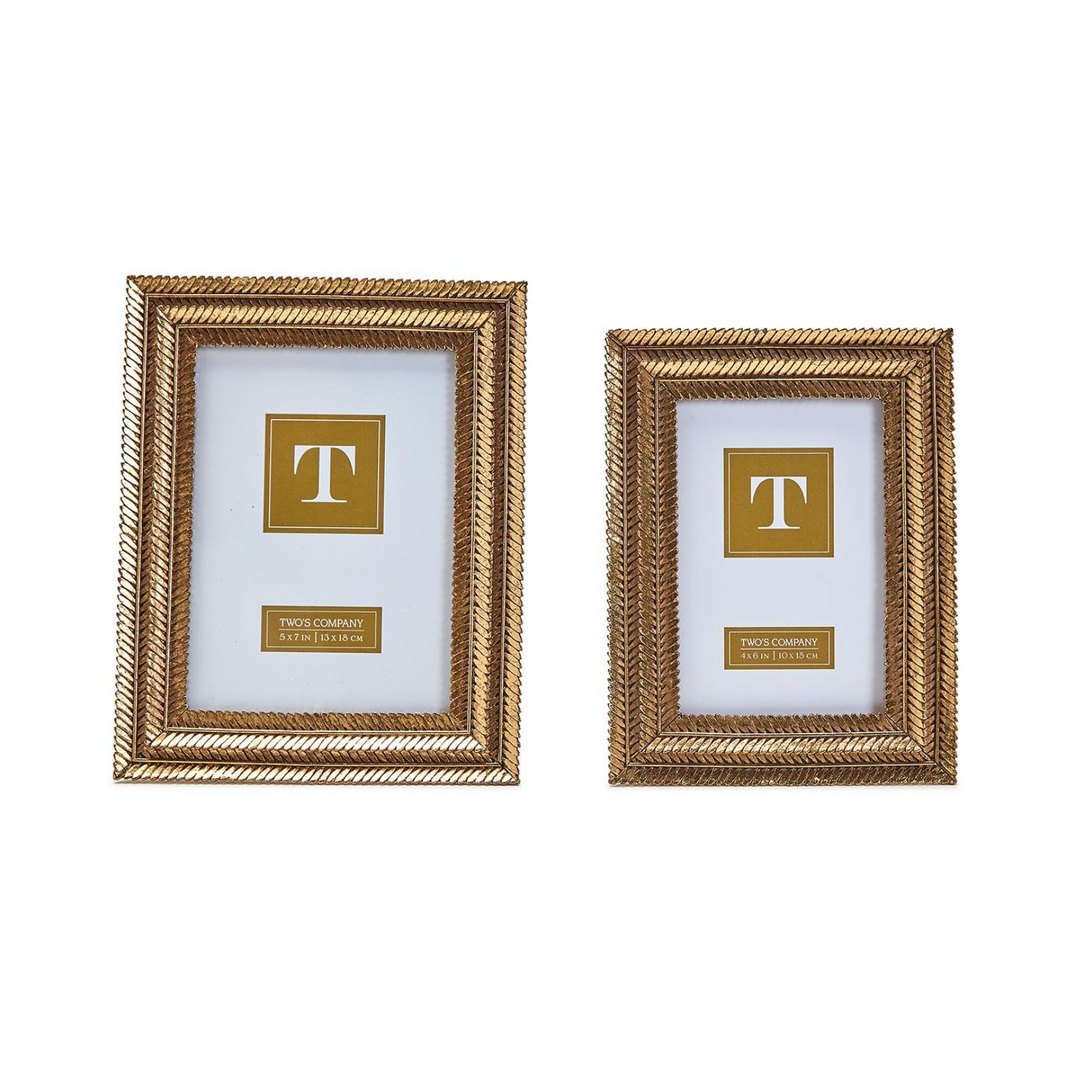 GOLD FERN PHOTO FRAME