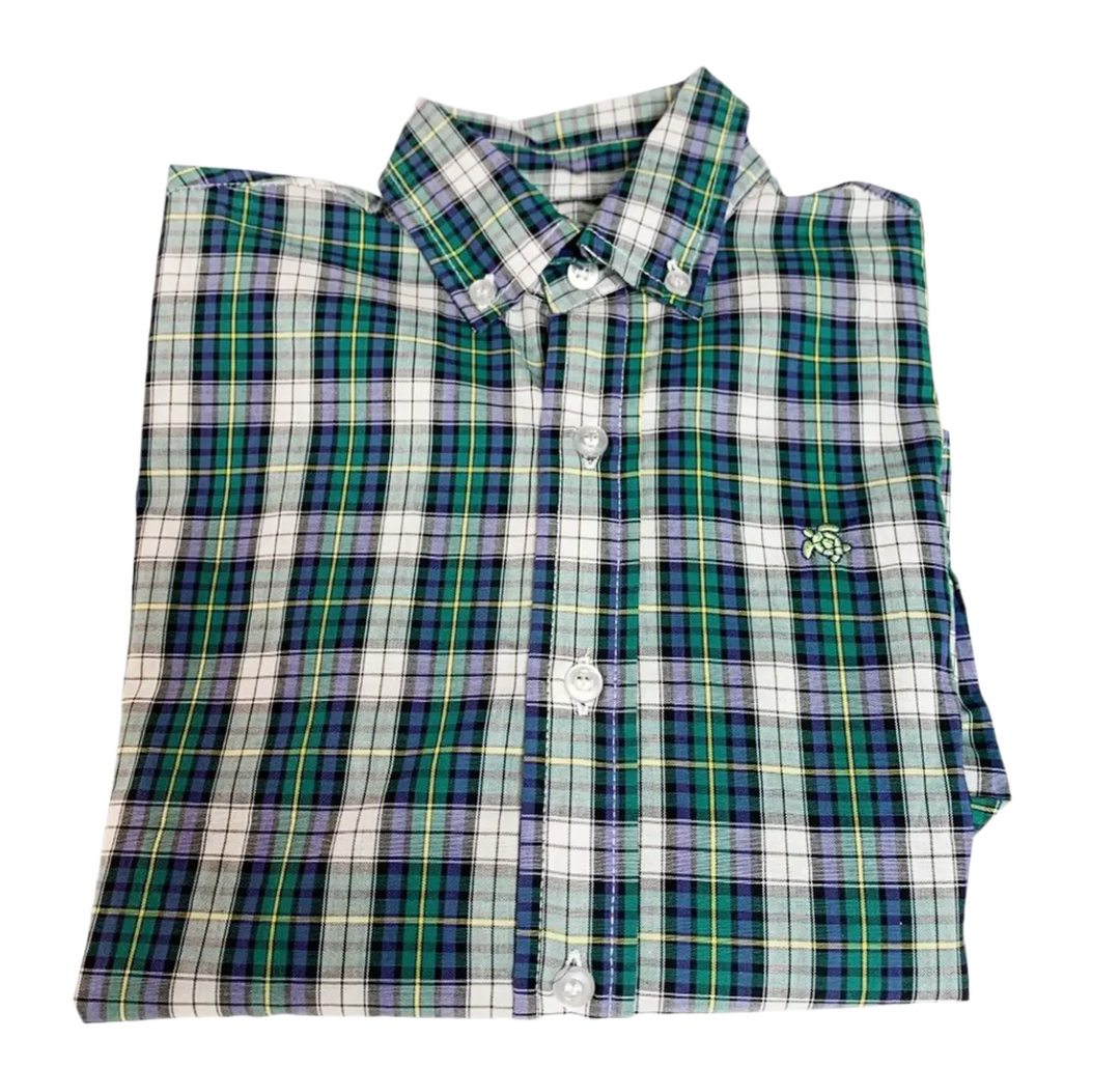 NOBEL PLAID BUTTON DOWN