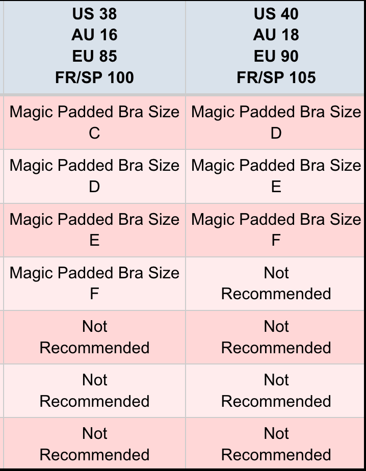 MAGIC PADDED STICKY BRA