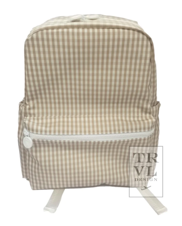 GINGHAM KHAKI BACKPACKER