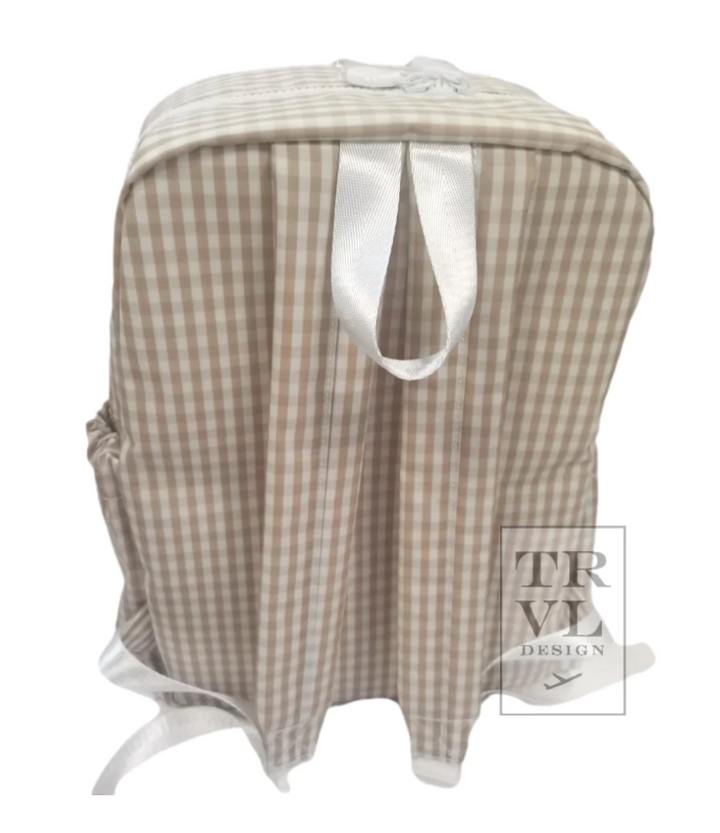 GINGHAM KHAKI BACKPACKER