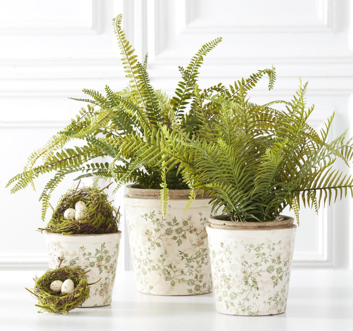 TWIG BIRD NEST WITH 2 EGGS