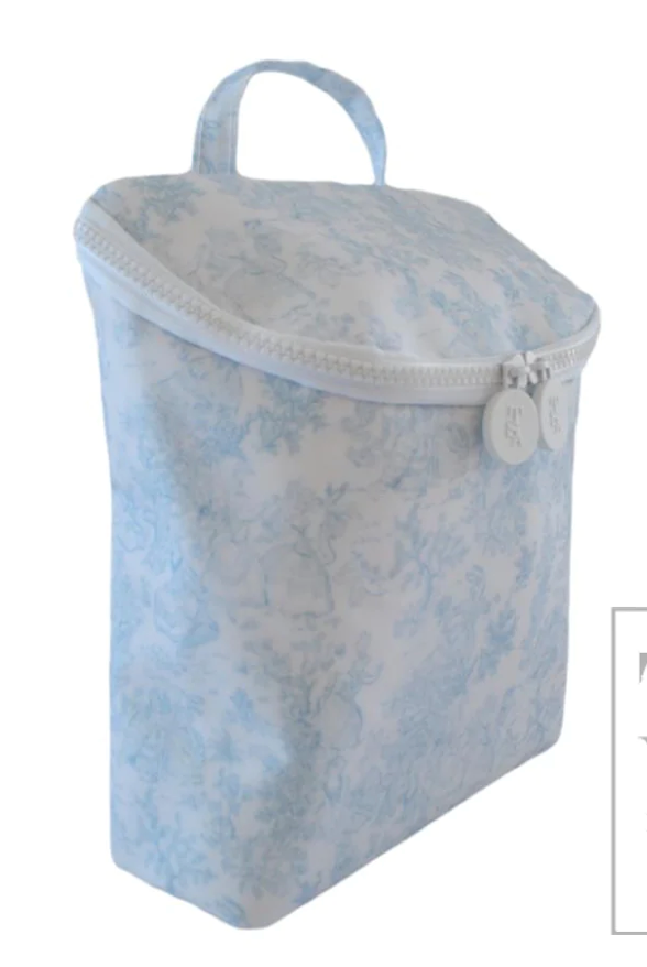 BLUE BUNNY TOILE TAKE AWAY BAG