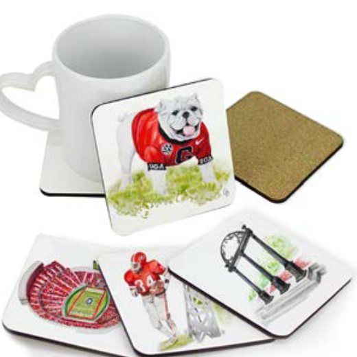 UGA MASHUP COASTER SET