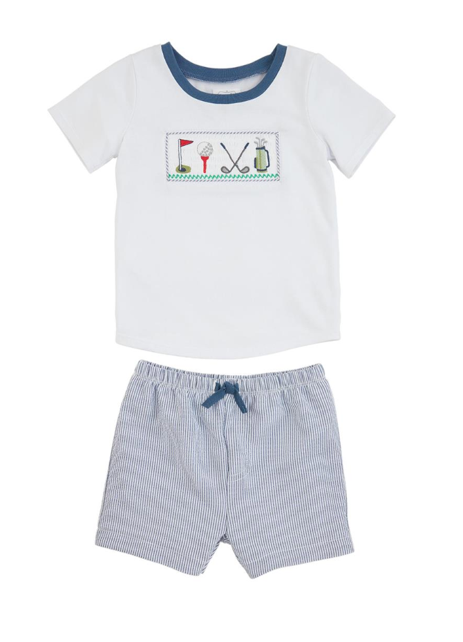GOLF SMOCKED SHORT SET
