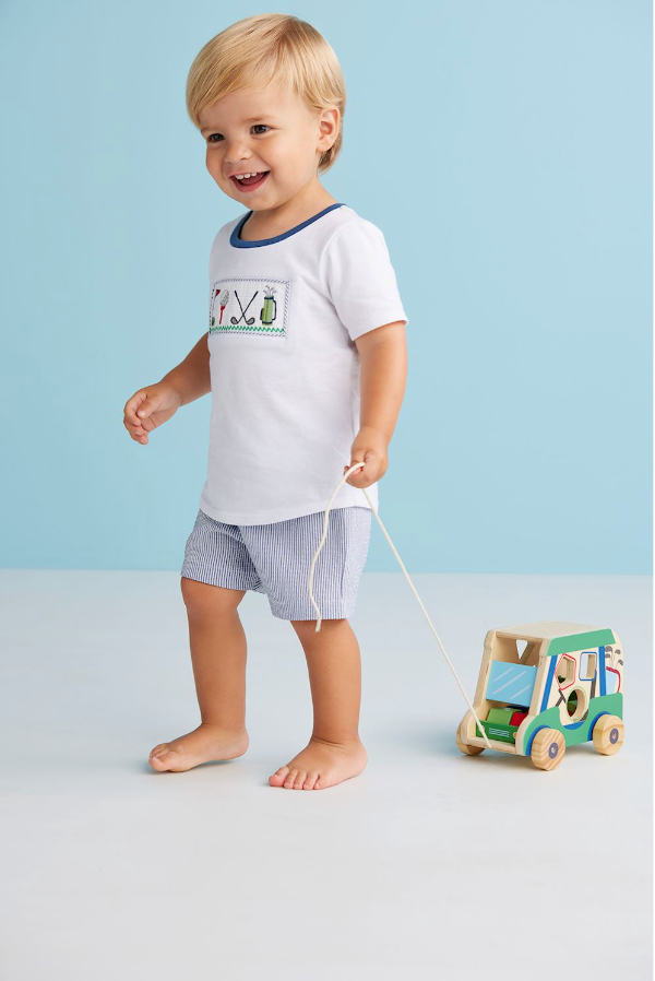 GOLF SMOCKED SHORT SET
