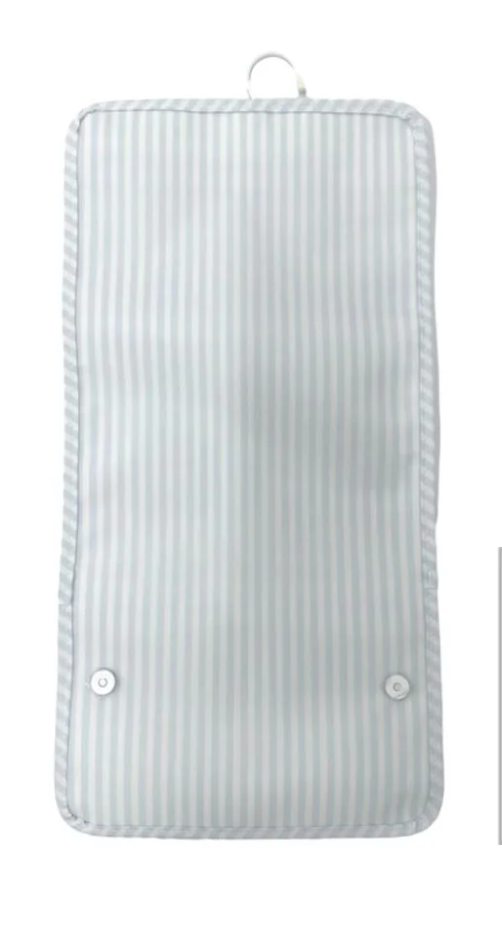 BLUE PIMLICO STRIPE MINI ROLLUP BAG