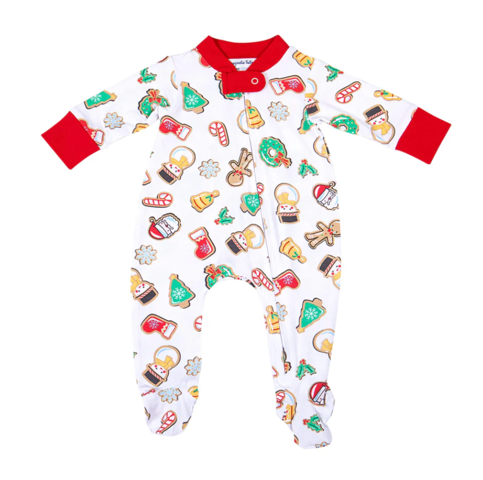 HOLLY JOLLY COOKIES ZIPPER ROMPER