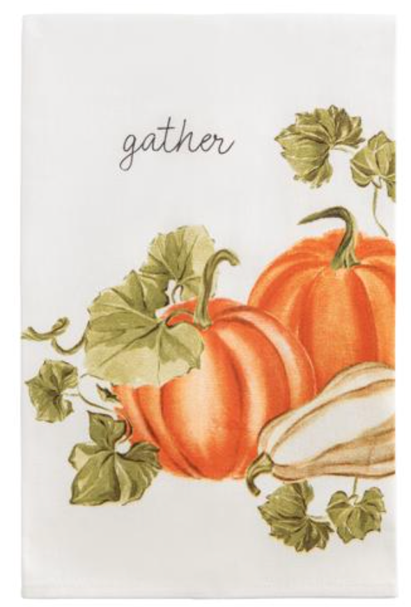 TWO PUMPKINS FALL TOWEL