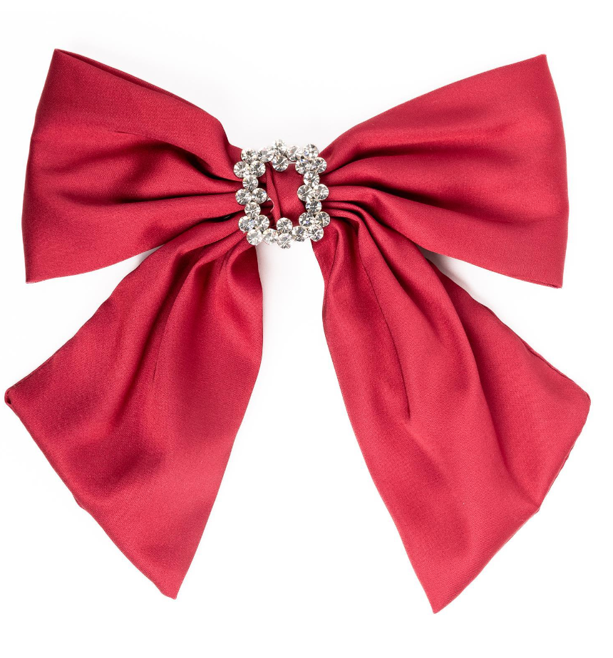 FINAL SALE RED EMILIE BOW