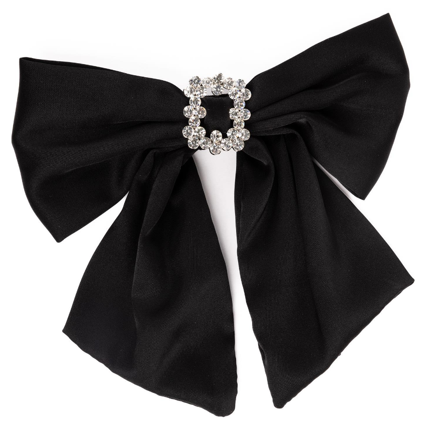 FINAL SALE BLACK EMILIE BOW