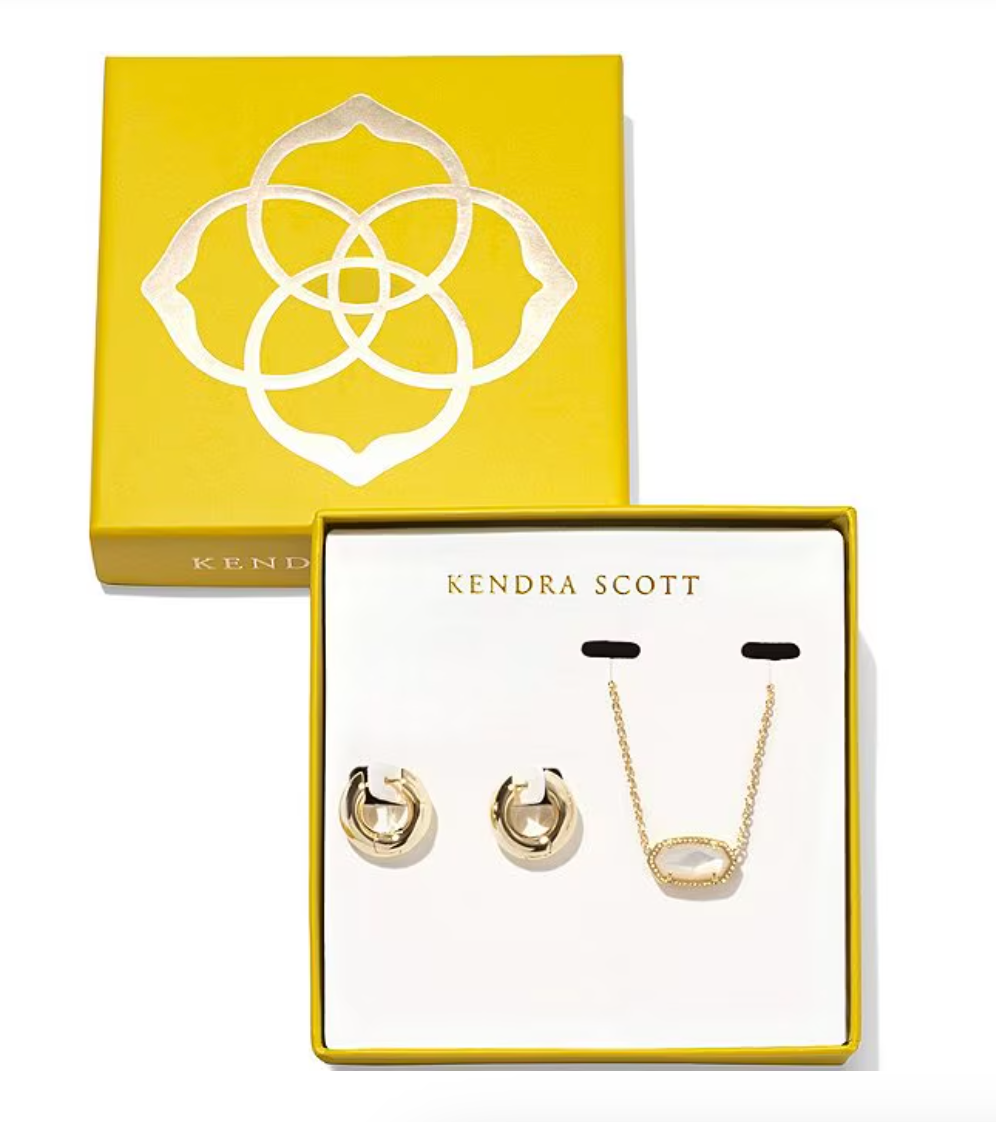 ELSA MIKKI GIFT SET, GOLD IVORY MOTHER OF PEARL
