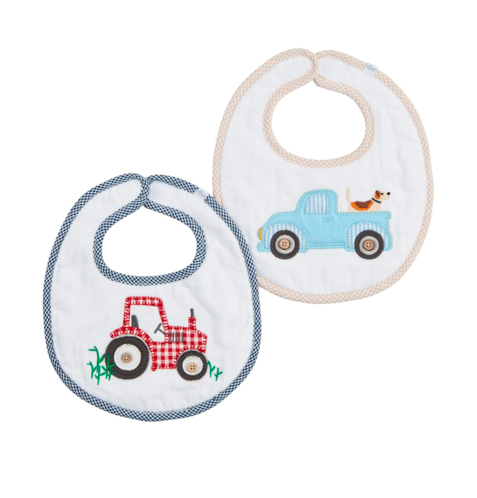 FARM TRACTOR & TRUCK APPLIQUE BIB