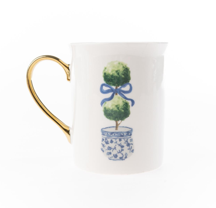 TOPIARY GOLD HANDLE MUG