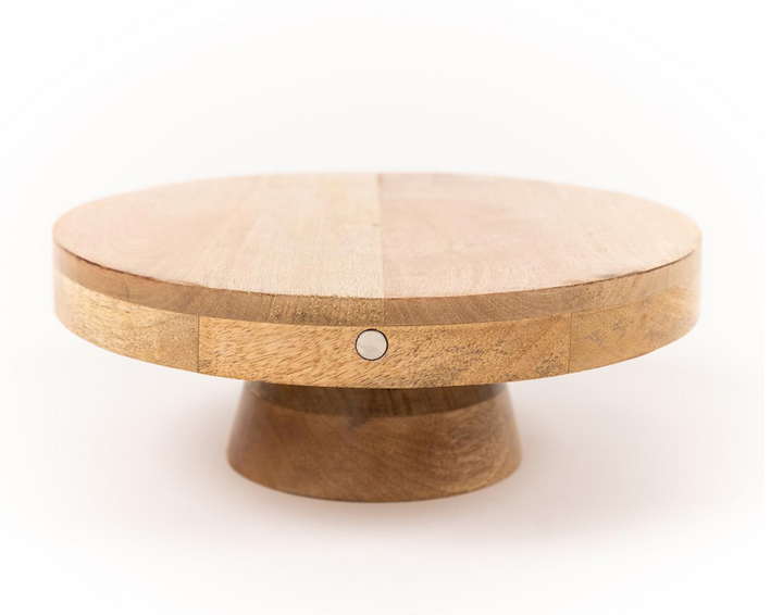 CAKE STAND WITH MAGNETIC STRIPE BOW