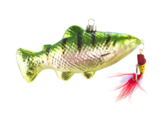 BASS FISHING ORNAMENT