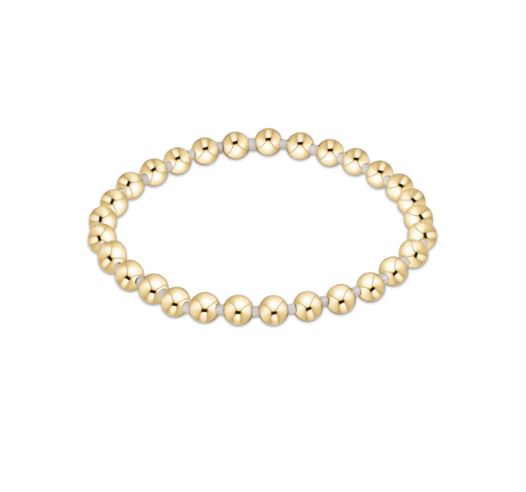 GAMEDAY HOPE GRATEFUL 5MM BEAD BRACELET - WHITE