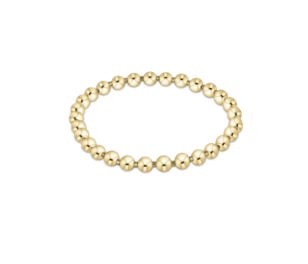 GAMEDAY HOPE GRATEFUL 5MM BEAD BRACELET - GOLD LUSTER