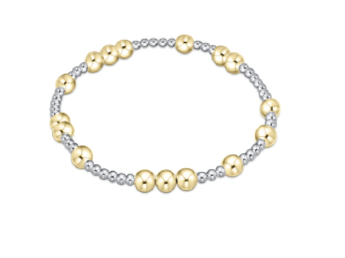 HOPE UNWRITTEN 5MM BEAD BRACELET - MIXED METAL