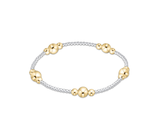 PURPOSE GOLD 6MM BEAD BRACELET - MIXED METAL