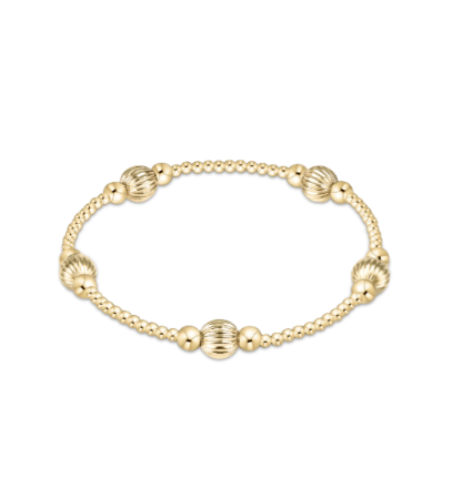 PURPOSE DIGNITY 6MM BEAD BRACELET - GOLD