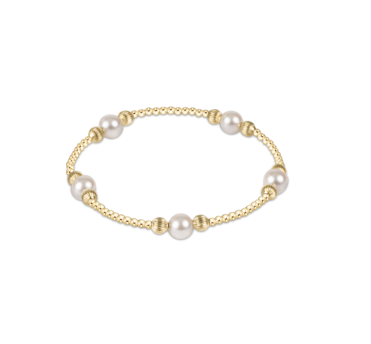 PURPOSE PEARL 6MM BEAD BRACELET - DIGNITY