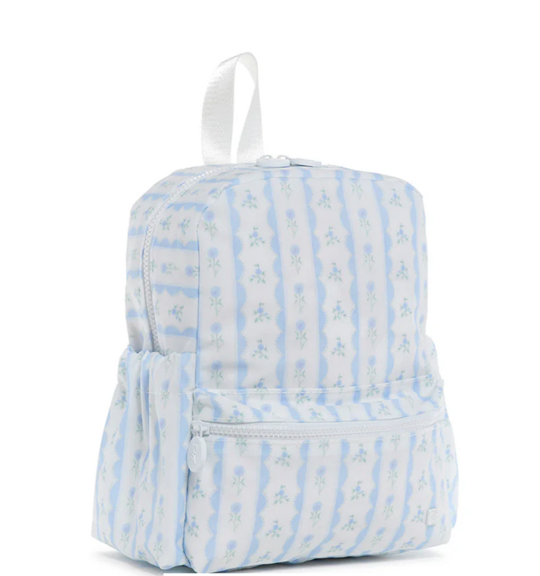 RIBBON FLORAL BLUE MINI BACKER