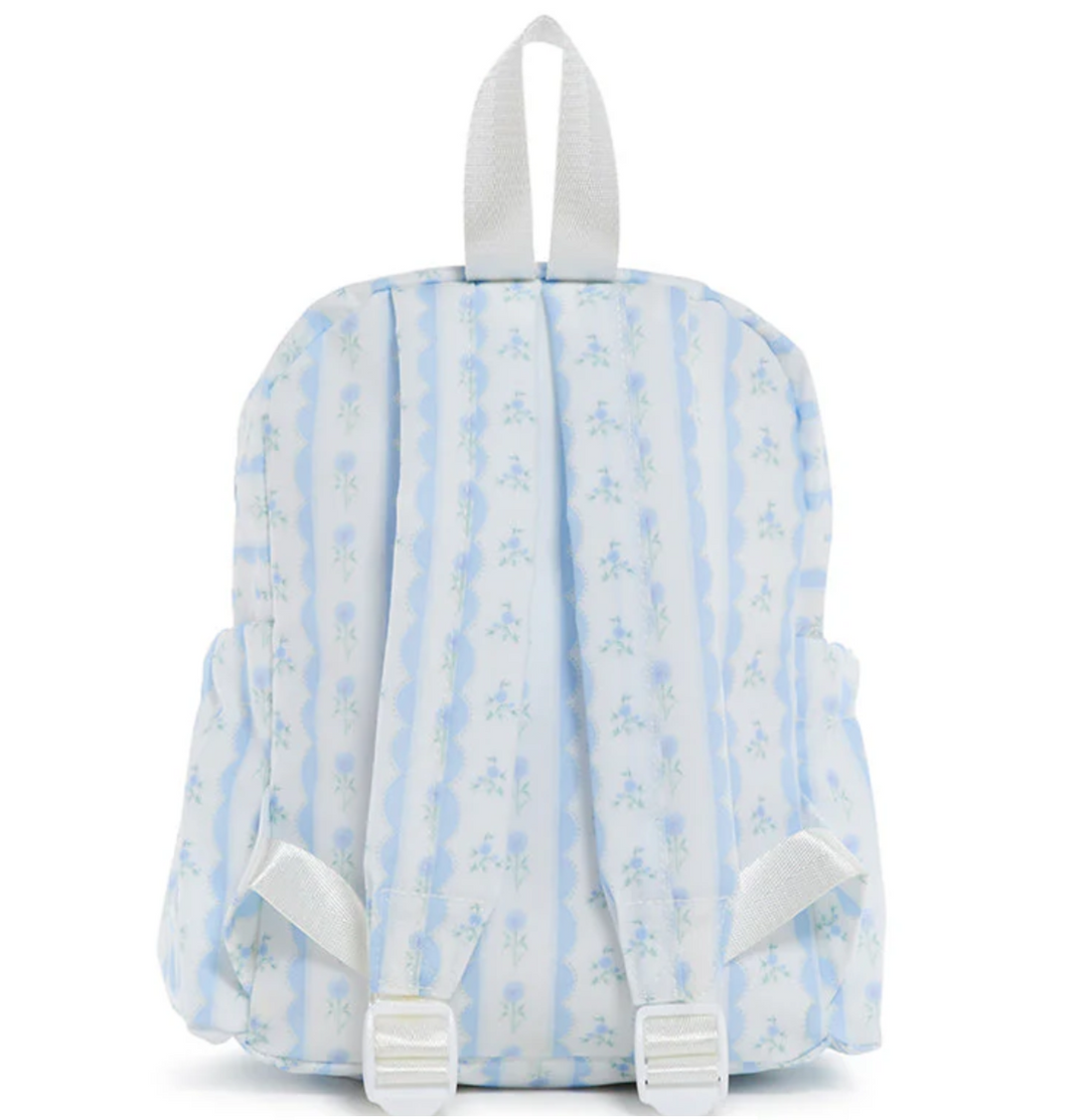 RIBBON FLORAL BLUE MINI BACKER