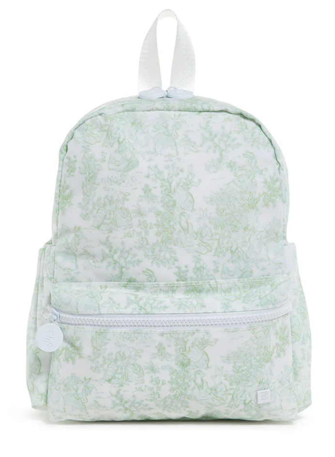 BUNNY TOILE GREEN MINI BACKER