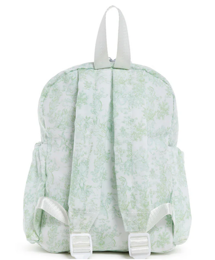 BUNNY TOILE GREEN MINI BACKER