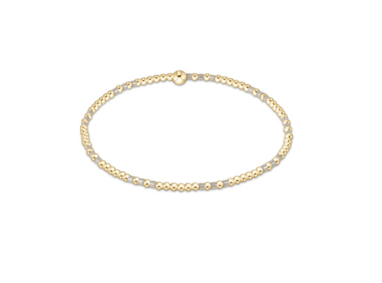 HOPE JOY PATTERN 2MM BEAD BRACELET - MILKSHAKE