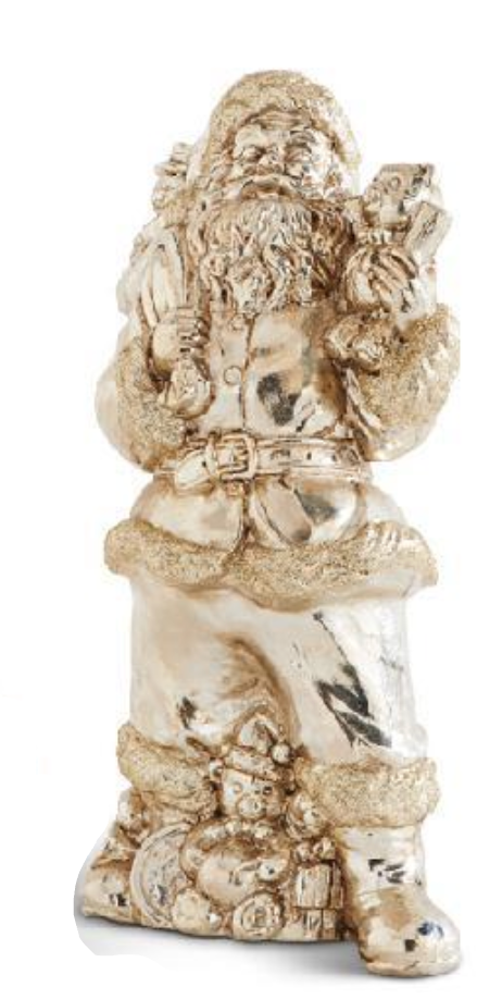 Decorative figure of a seated figure with intricate details on a white background
