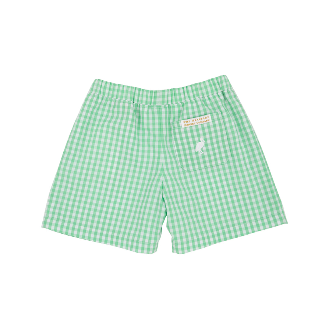 GRAFTON GREEN GINGHAM SHELTON SHORTS