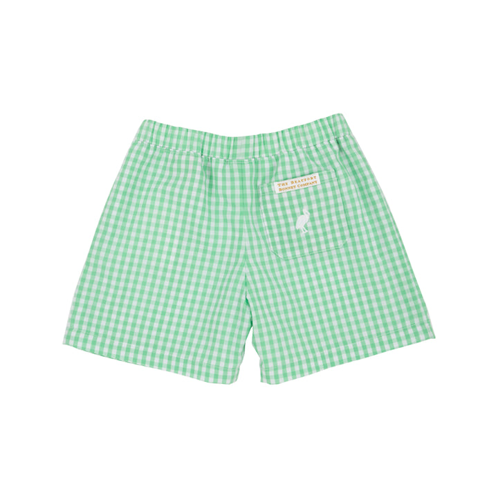 GRAFTON GREEN GINGHAM SHELTON SHORTS