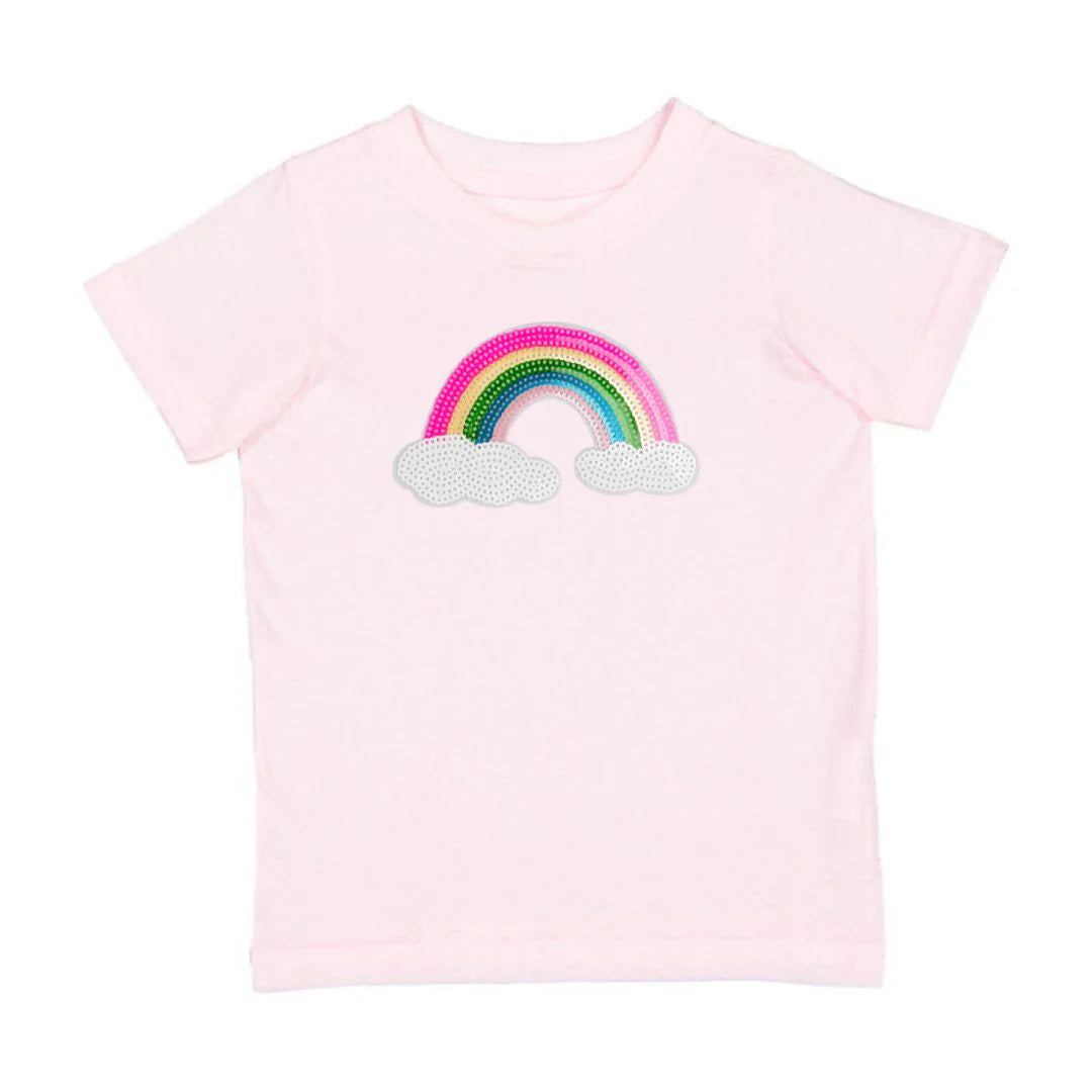 RAINBOW SEQUIN PATCH TEE