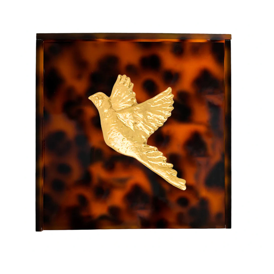 PHEASANT TORTOISE COCKTAIL NAPKIN BOX