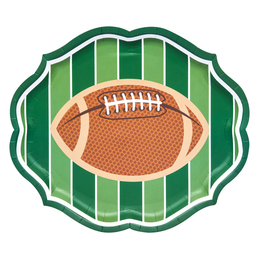 TAILGATE FOOTBALL PLATTER PLATE
