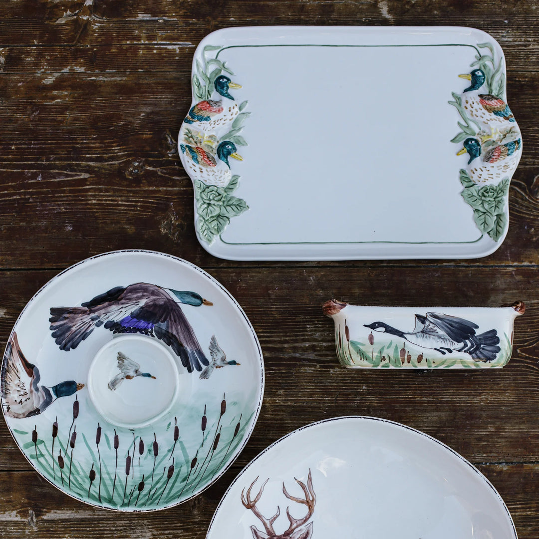 WILDLIFE MALLARD RECTANGULAR PLATTER