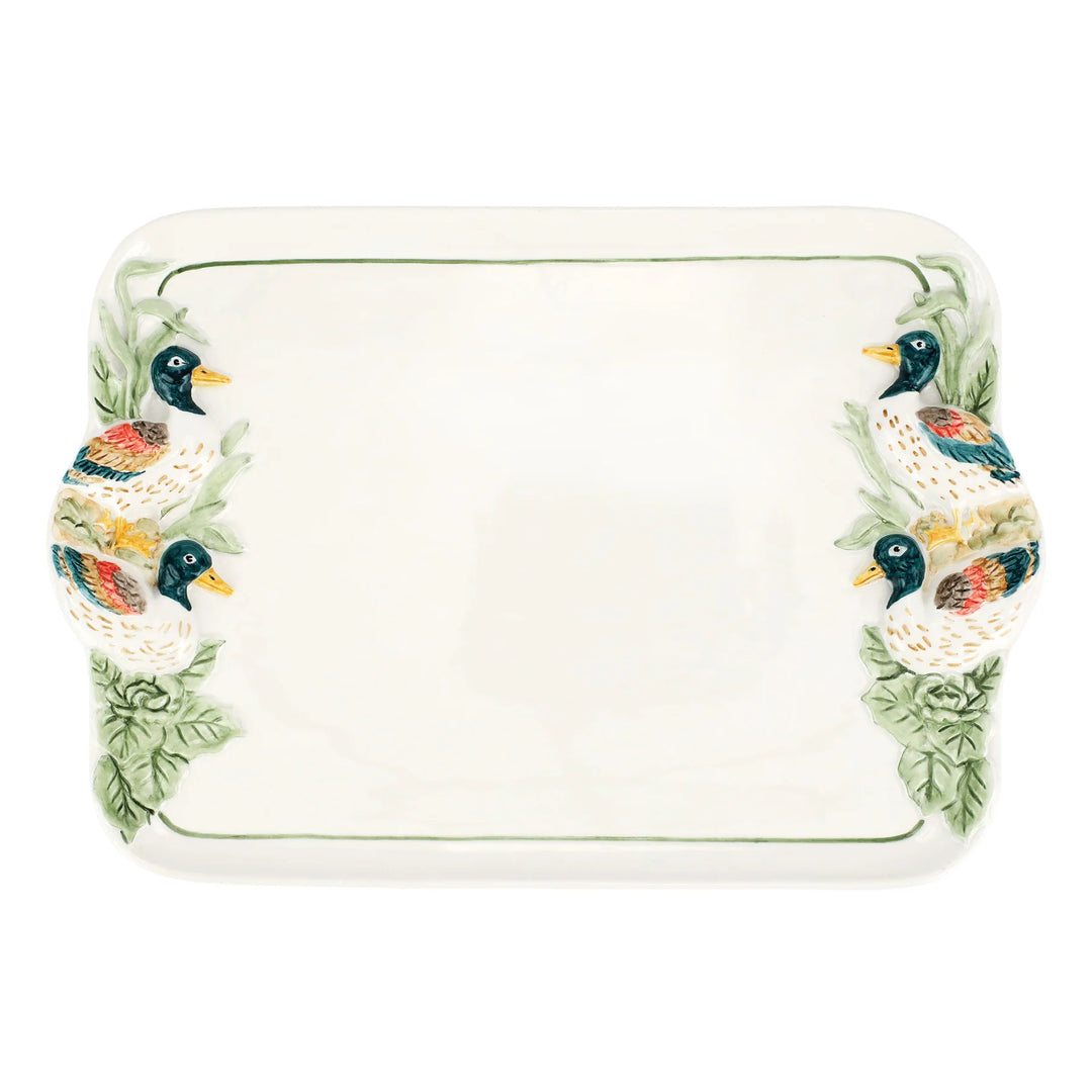 WILDLIFE MALLARD RECTANGULAR PLATTER