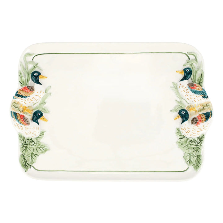 WILDLIFE MALLARD RECTANGULAR PLATTER