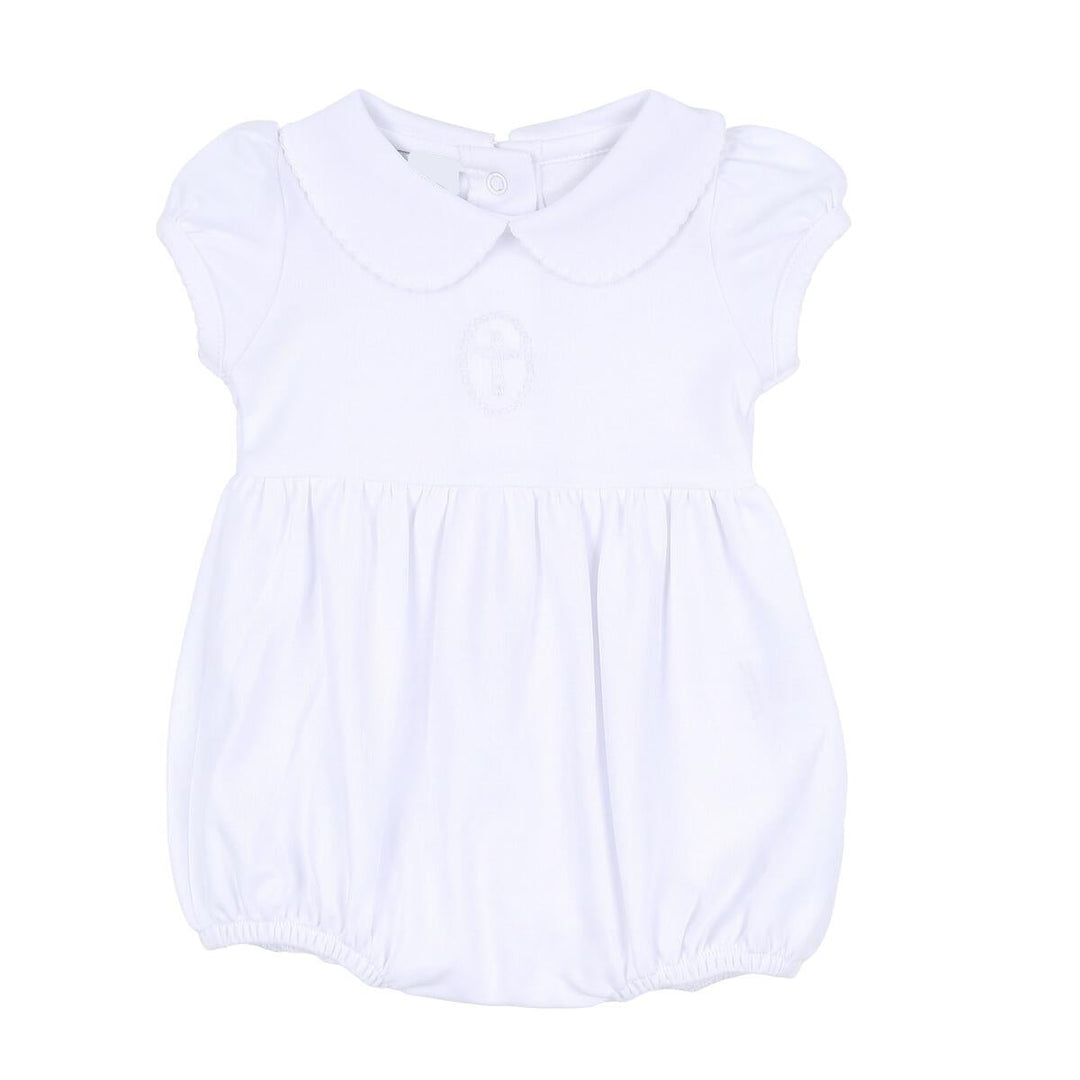 WHITE BLESSED COLLARED BUBBLE