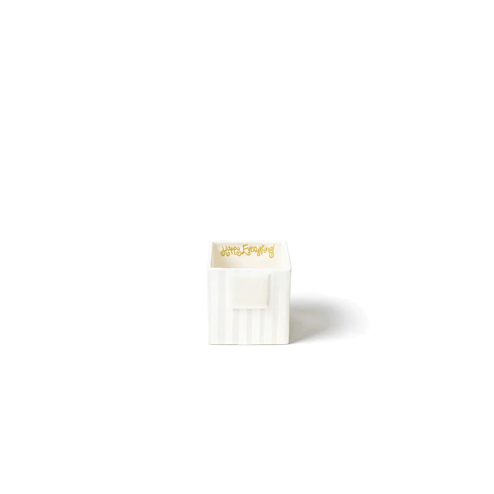 WHITE STRIPE SMALL MINI NESTING CUBE