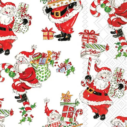 HOLLY JOLLY SANTAS TREE GUEST TOWEL