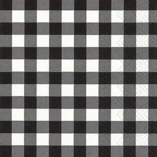 BLACK BUFFALO CHECK GUEST TOWEL