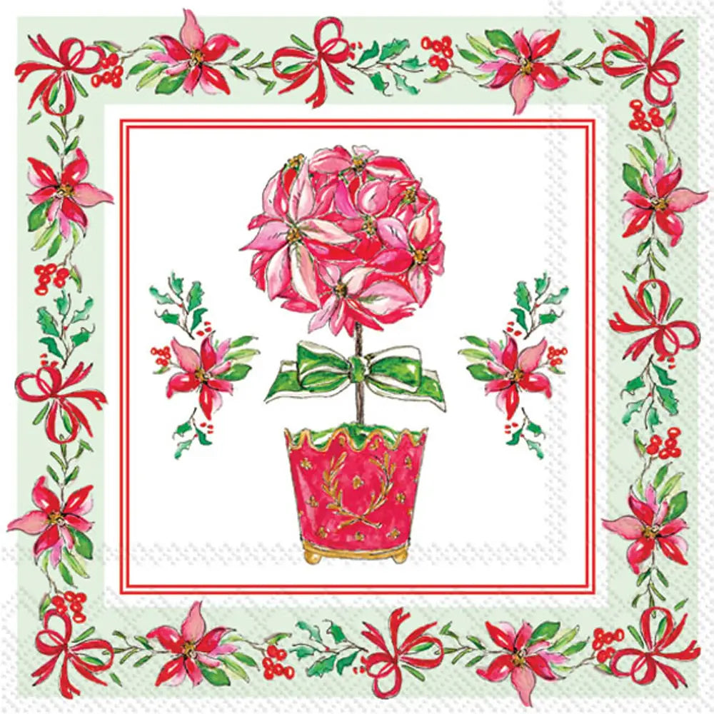 POINSETTIA COLLECTION COCKTAIL NAPKIN