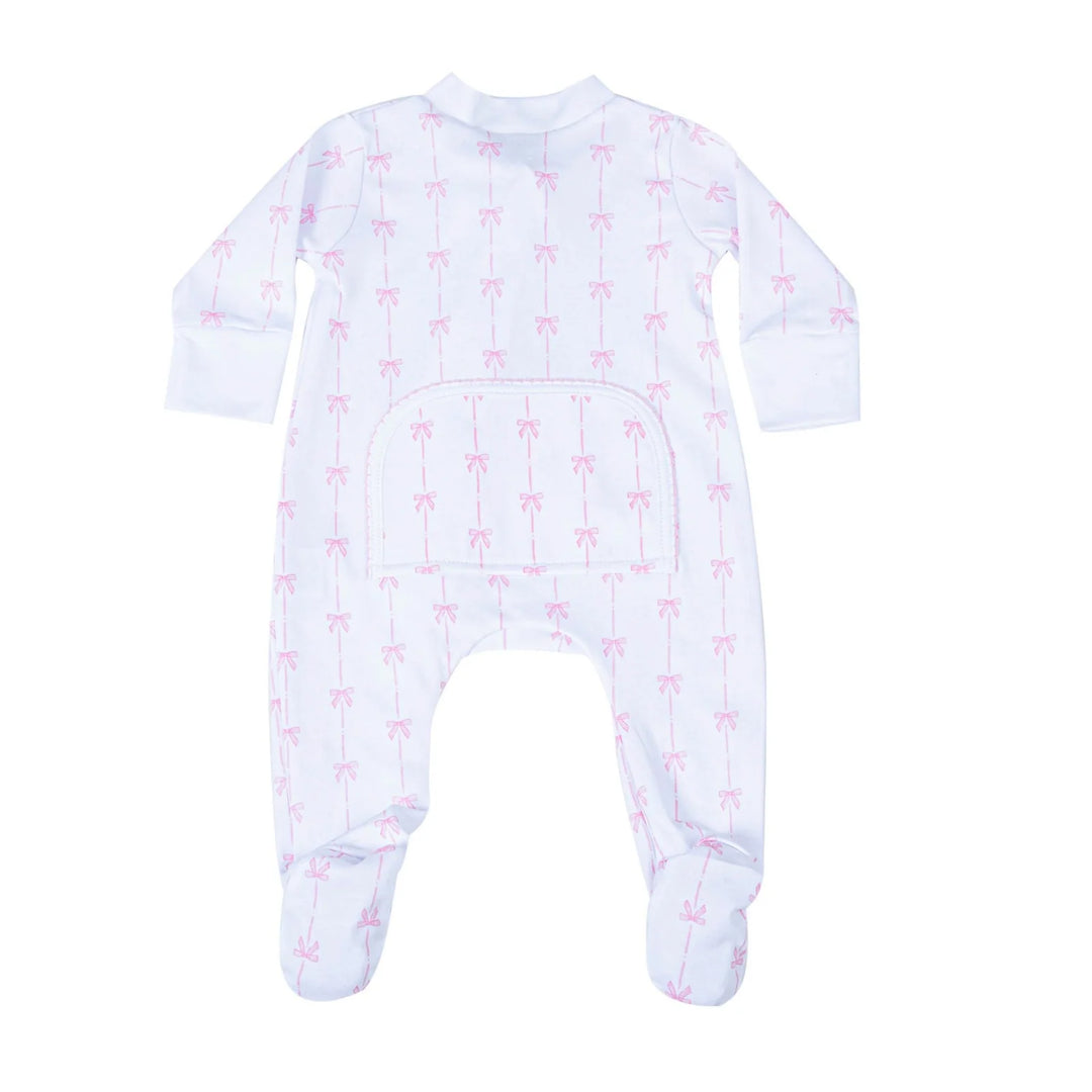 AMELIA'S CLASSIC BOW ZIPPER FOOTIE